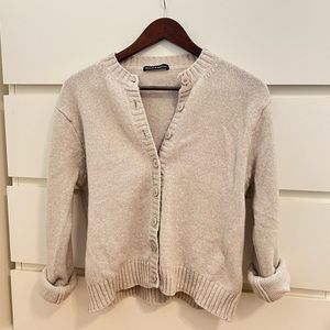 Brandy Melville oatmeal cardigan.